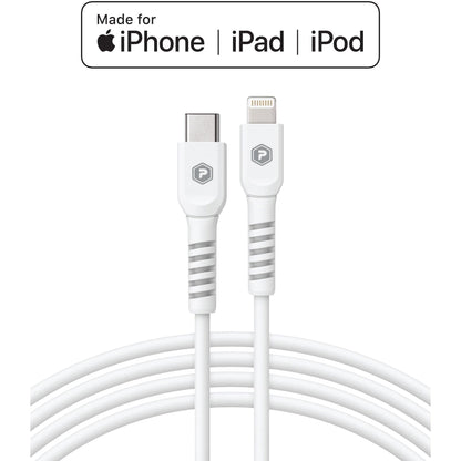 Powerpeak 20W USB & USB-C Dual Port / USB-C To Lightning Cable Fast Charge Wall Charger