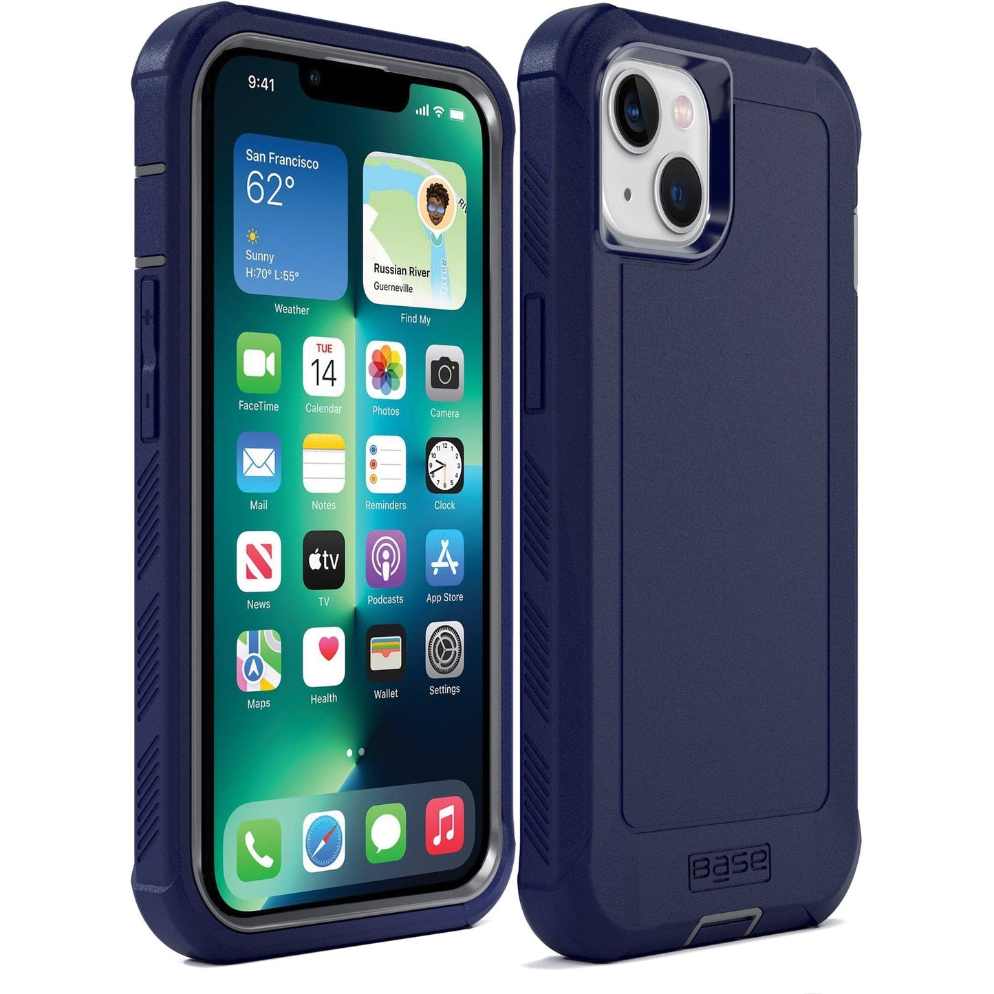 Base Boulder Heavy Duty Co-Molded Rugged Protective Case - IPhone 13 Regular (6.1) - Color Options